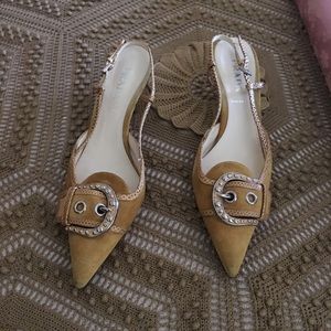 Prada Shoes yellow with a buckle